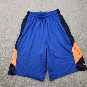 Nike Shorts Mens Small‎ Blue Dri fit Swoosh Basketball Sports Elite Drawstring